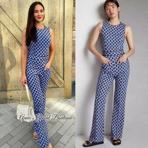 ANTHROPOLOGIE - NWT Maeve Ponte Wide-Leg Jumpsuit
